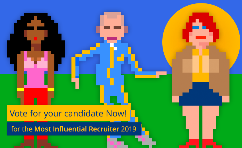 Vote for your candidate for the Most Influential Recruiter 2019 now!